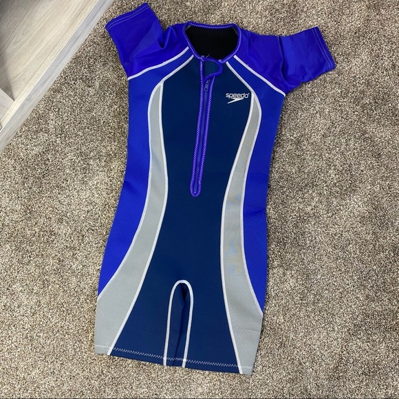 Speedo Kids' UPF 50+ Begin to Swim Thermal Swimsuit Wetsuit Unisex - Picture 2 of 7